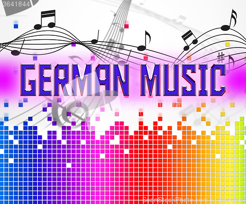 Image of German Music Represents Sound Track And Deutsche