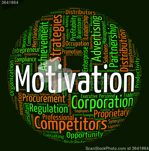 Image of Motivation Word Indicates Do It Now And Action