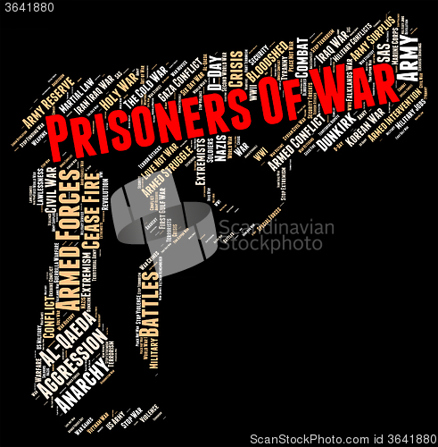 Image of Prisoners Of War Means Military Action And Text