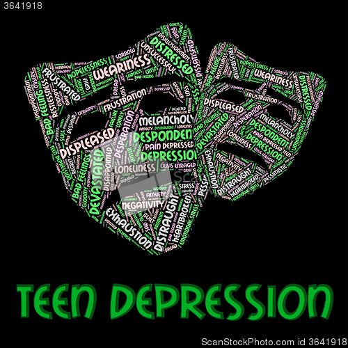 Image of Teen Depression Shows Lost Hope And Adolescent