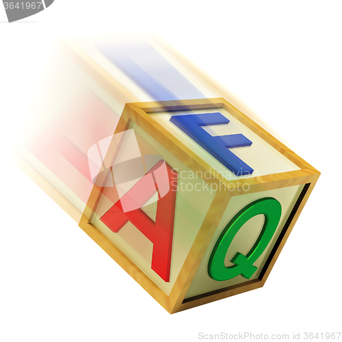 Image of FAQ Wooden Block Means Questions Inquiries And Answers