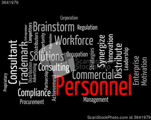 Image of Personnel Word Indicates Human Resources And Employees