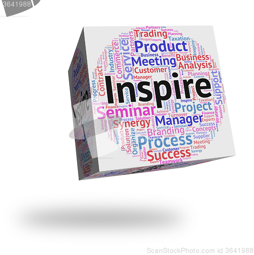 Image of Inspire Word Shows Spur On And Encourages