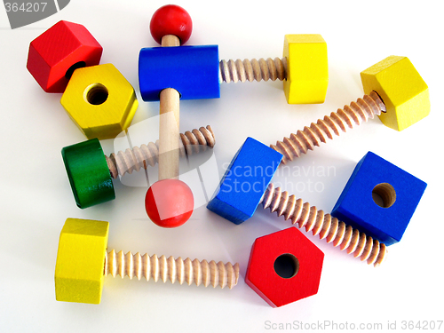 Image of Colored Wooden Toy