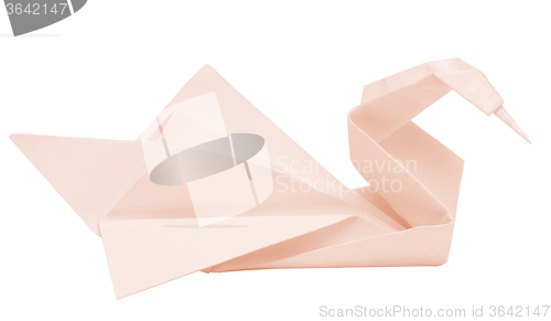 Image of origami swan