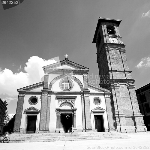 Image of  exterior old architecture in italy europe milan religion       