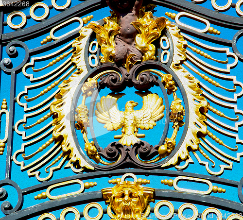 Image of in london england the old metal gate  royal palace