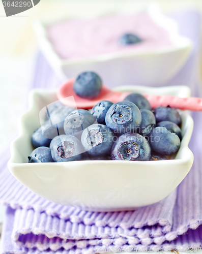 Image of blueberry and yogurt