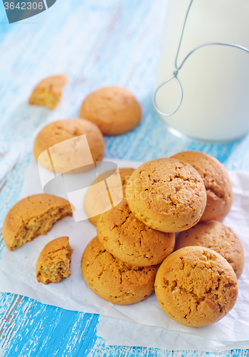 Image of milk with cookies