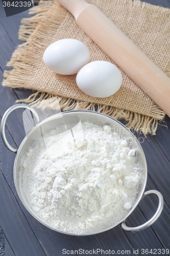 Image of flour and eggs