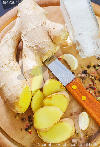 Image of aroma spices on the board