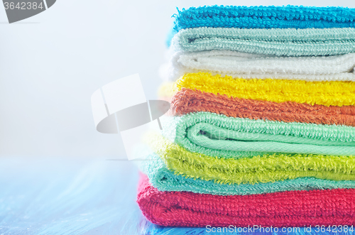 Image of color towels