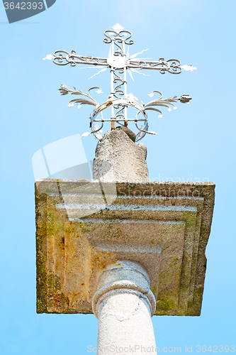 Image of abstract cross in italy europe 