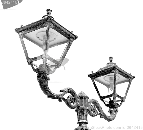 Image of  light europe in the sky of     greece  lantern and  illuminatio