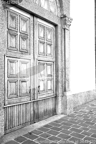 Image of old door in italy land europe architecture and wood the historic