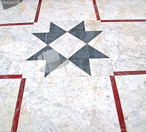 Image of marble mosaic in the old city morocco africa and history travel