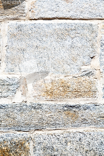 Image of  cracked  step   brick in  italy old  the background