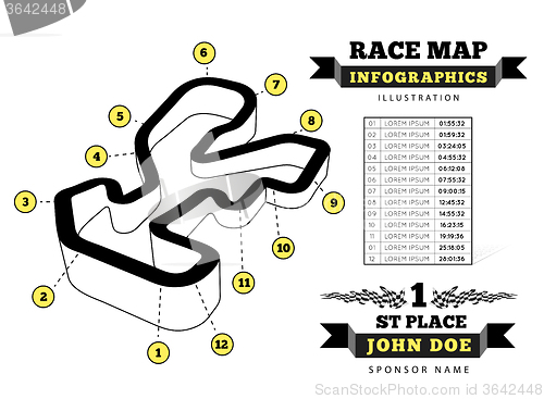 Image of Driving racing circuit 