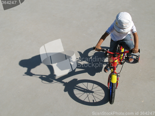 Image of Boy Riding A Bike