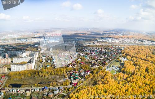 Image of City district and training center. Tyumen. Russia