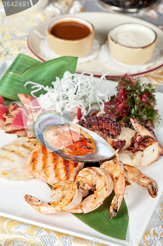 Image of seafood mix dish