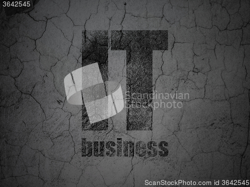 Image of Business concept: IT Business on grunge wall background