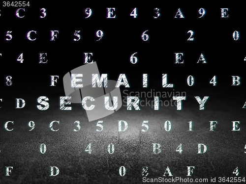 Image of Security concept: Email Security in grunge dark room