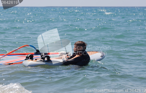 Image of Little windsurfer