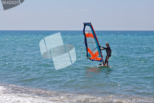 Image of Little windsurfer