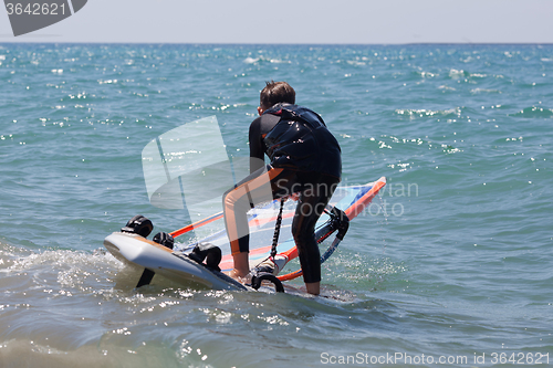 Image of Little windsurfer