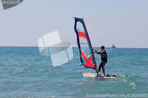 Image of Little windsurfer