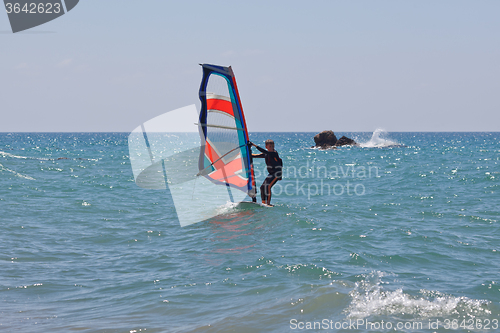 Image of Little windsurfer