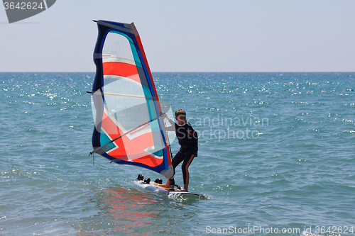 Image of Little windsurfer