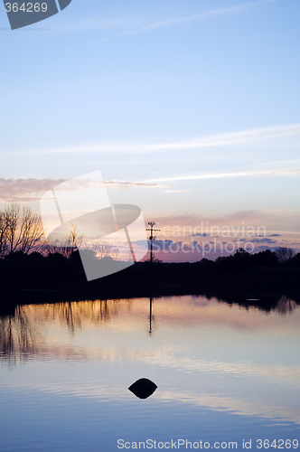 Image of Lake at sunset