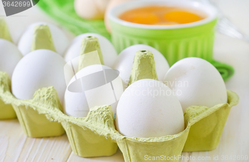 Image of raw eggs