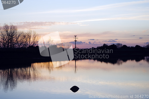 Image of Lake at sunset