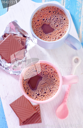 Image of cocoa drink with chocolate