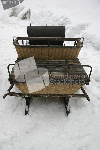 Image of old horse sledge