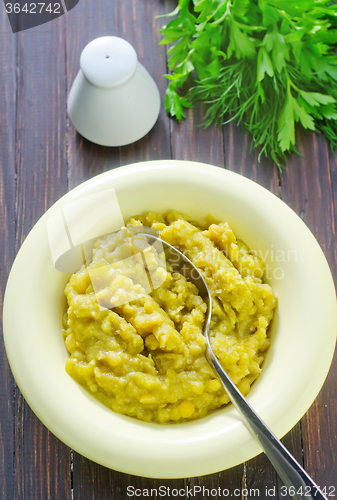 Image of mashed mung beans