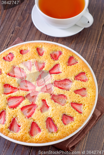 Image of pie with strawberry