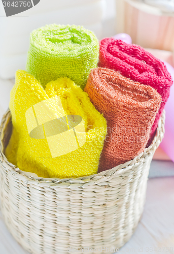 Image of color towels