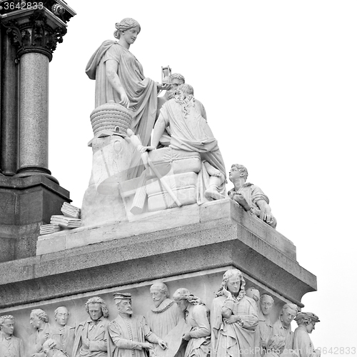 Image of albert monument in london england kingdome and old construction