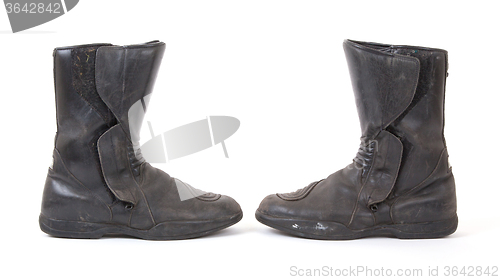 Image of Old motorcycle boots