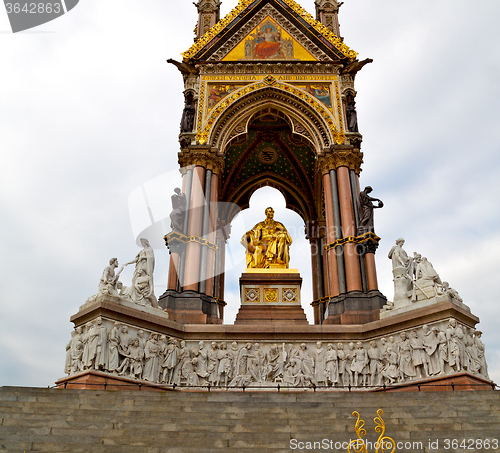 Image of albert monument in london england kingdome and old construction