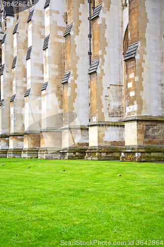 Image of british     in london england old  construction grass