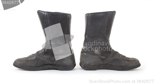 Image of Old motorcycle boots