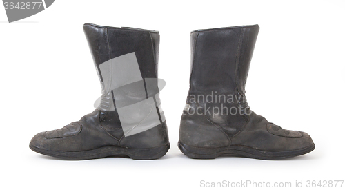 Image of Old motorcycle boots