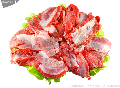 Image of meat turkey lying  
