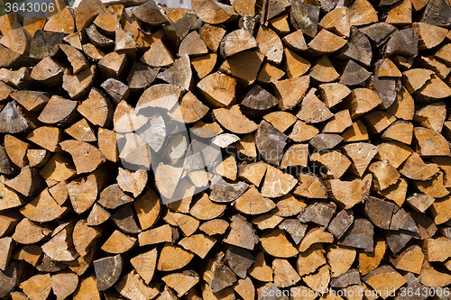 Image of firewood . close up