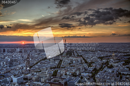 Image of Sunset over Paris